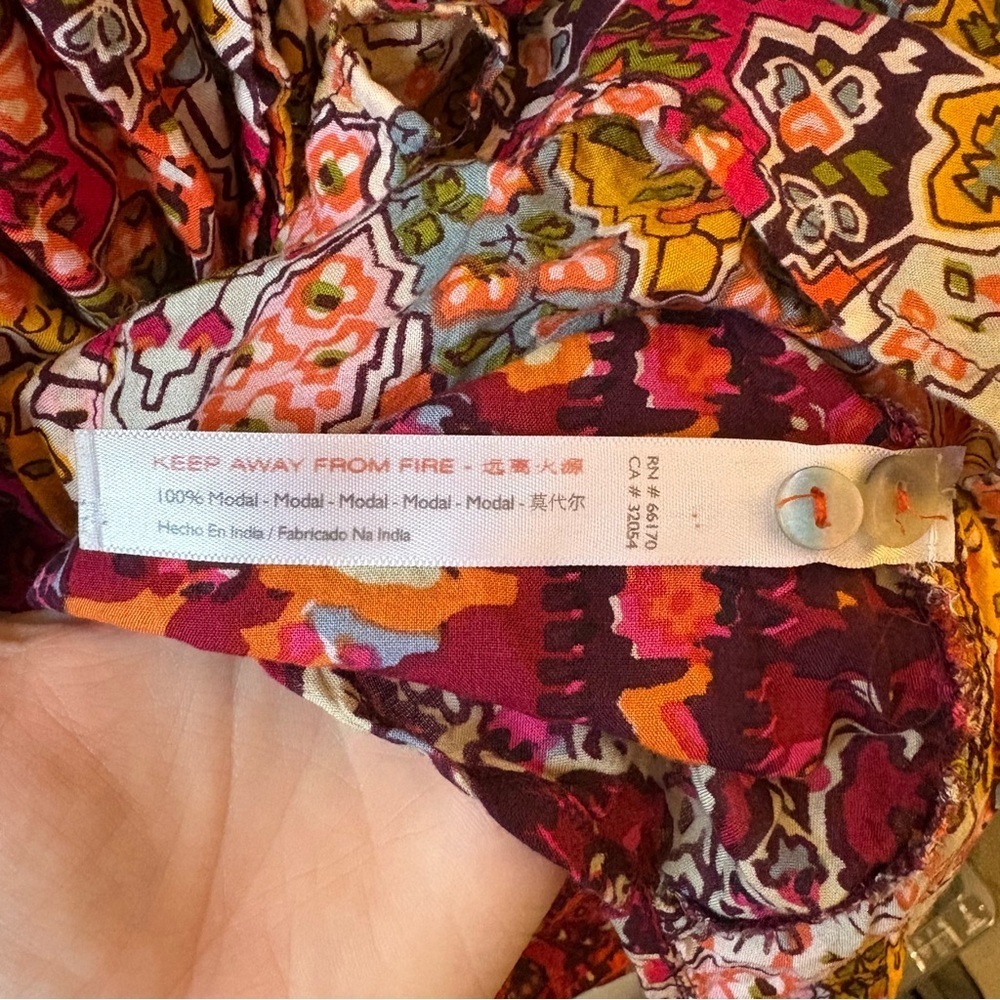 Maxine Dolman Sleep Top Anthropologie Mixed Print Sz Small 100% Modal Sleepwear - Picture 5 of 10